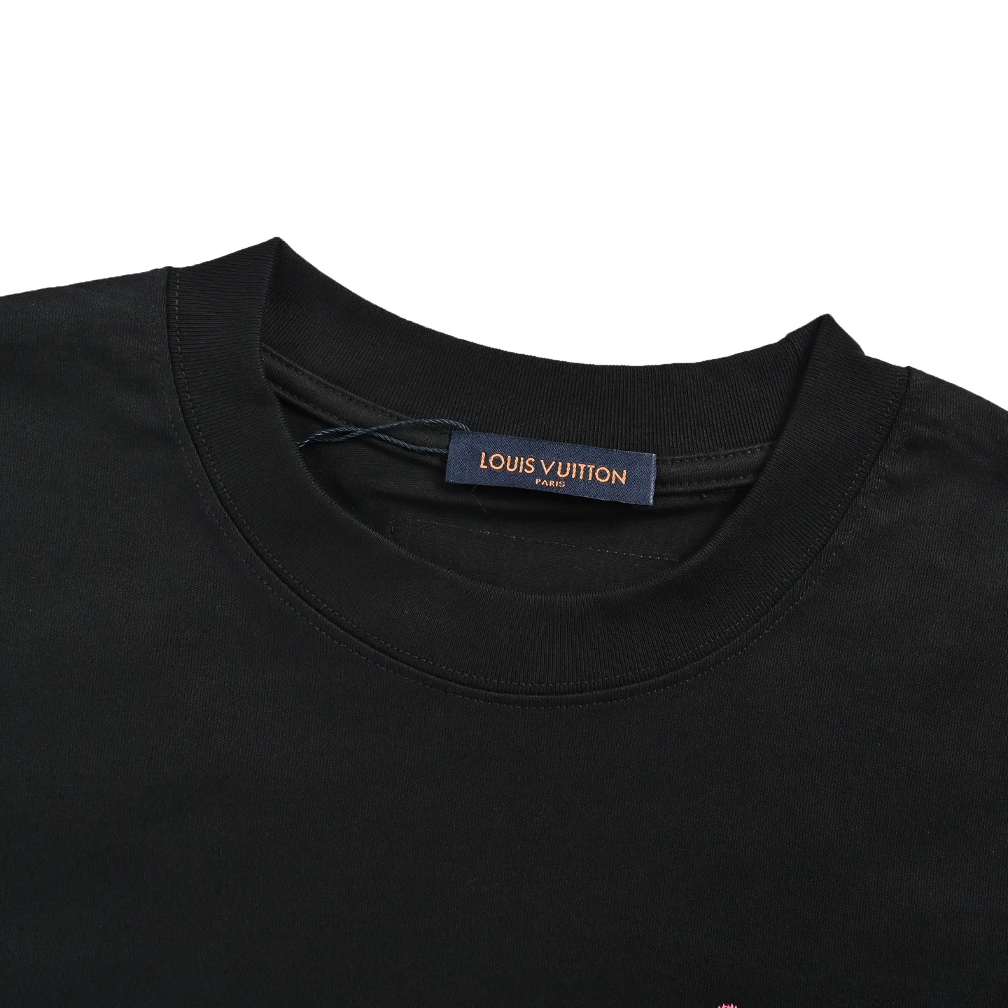 Louis Vuitton/Louis Vuitton 26ss floral initials embroidered round neck short sleeves